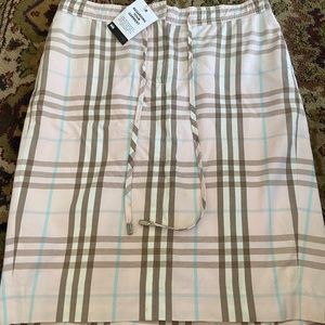 VINTAGE Burberry Pink Nova Check Skirt (with tie at waist)
